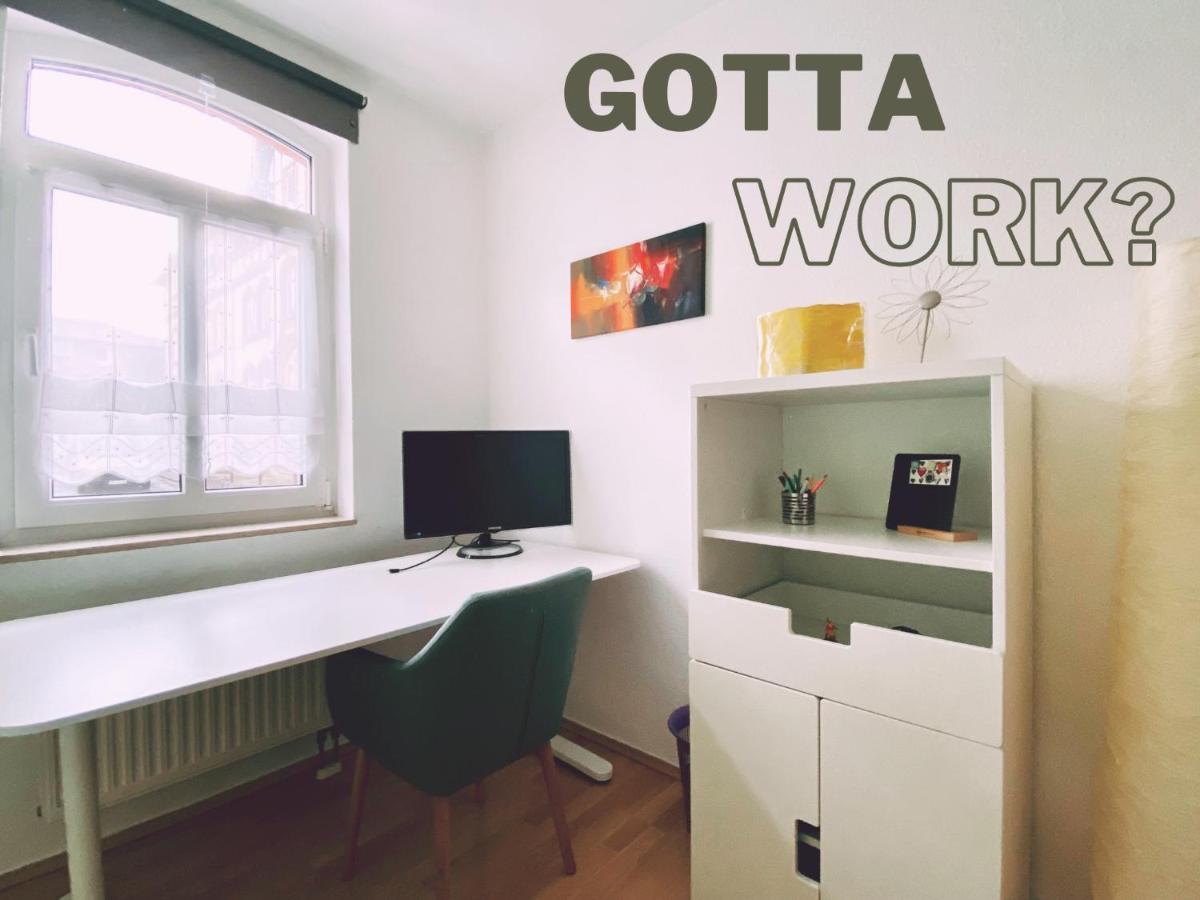 Zentral & Ruhig, Ideal Fuer Home Office Mit Garten Jena Zewnętrze zdjęcie